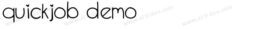 Quickjob Demo字体转换